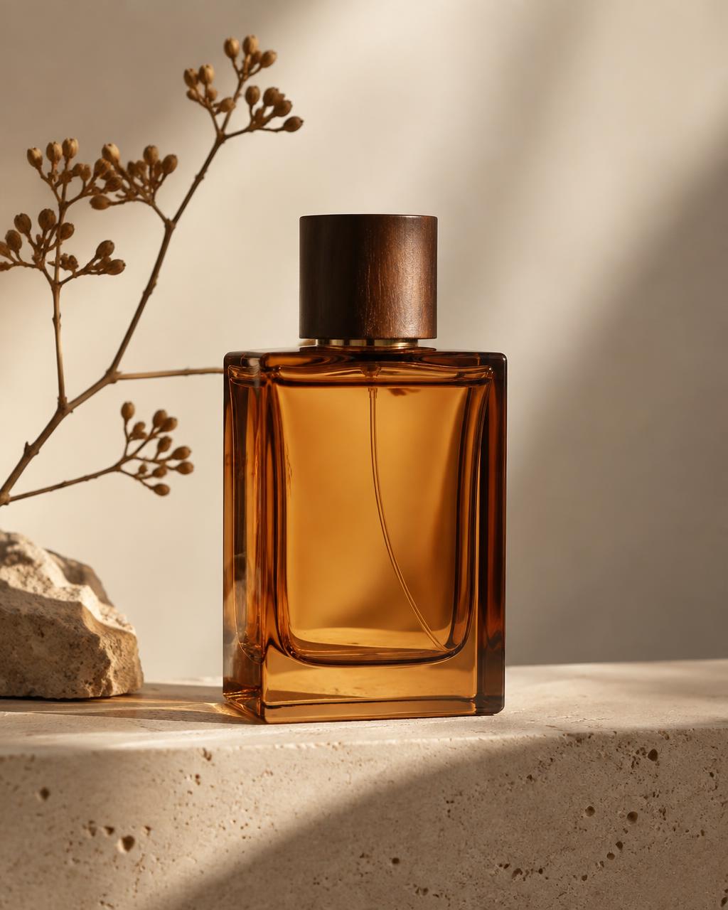 Perfume unisex de tonos cálidos